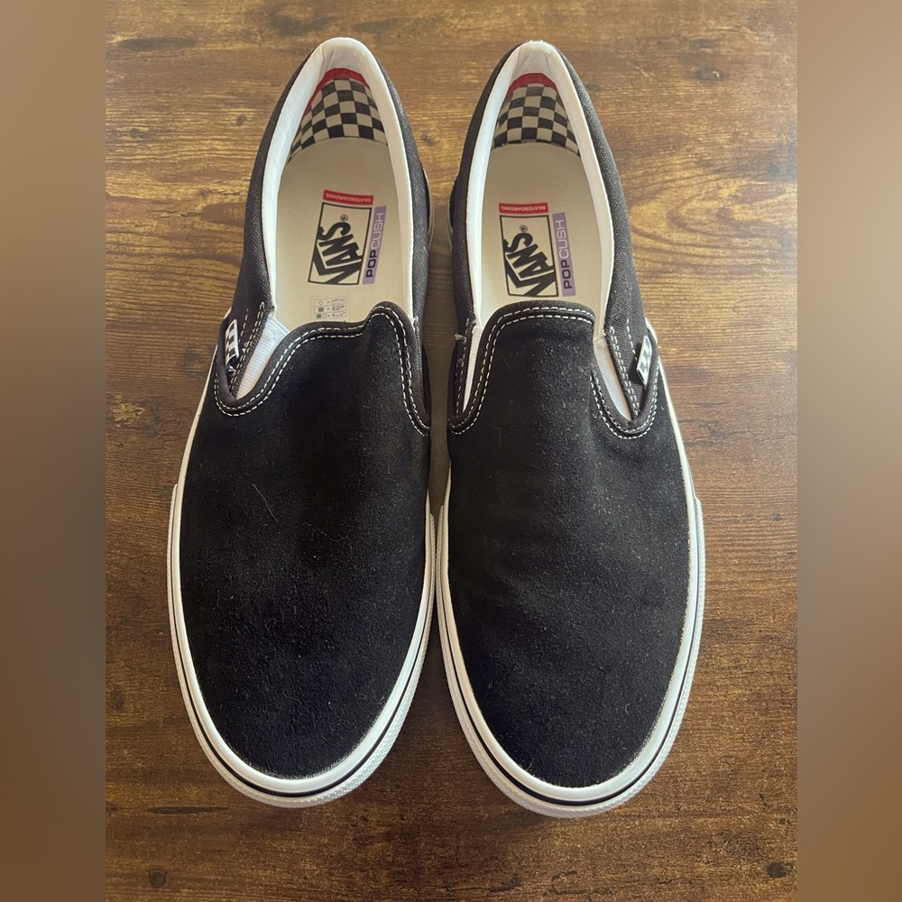 Vans Black Slip-On Sneakers